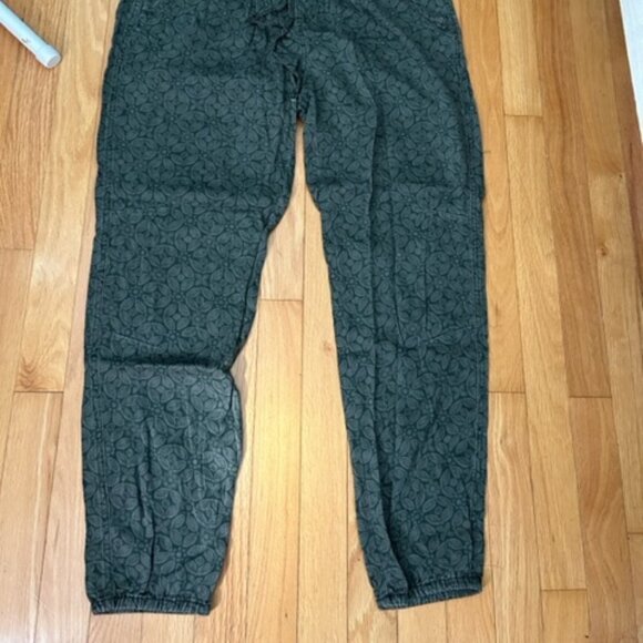 Roxy, Patterned Pants, Size M, Green - Picture 2 of 3
